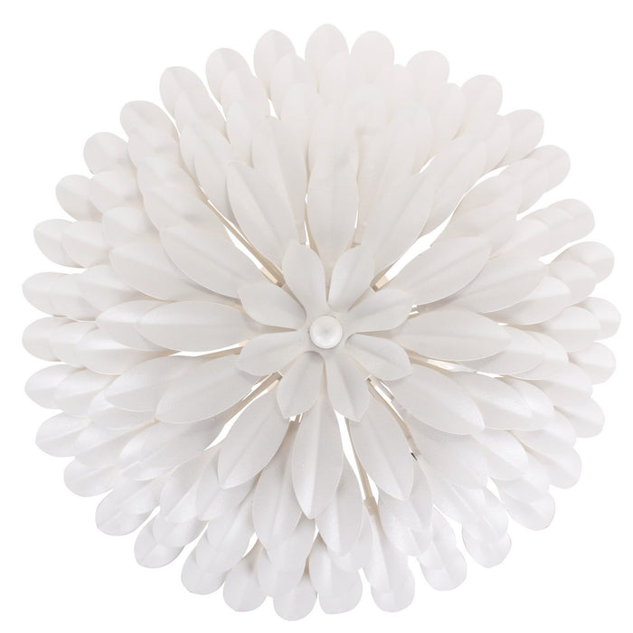 Crystorama 505-MT Four Light Semi Flush Mount, Matte White