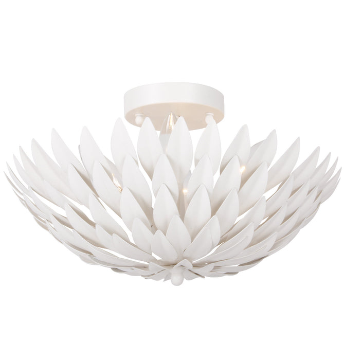 Crystorama 505-MT Four Light Semi Flush Mount, Matte White