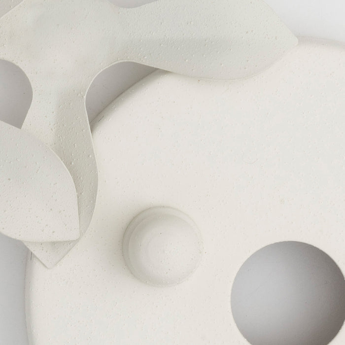 Crystorama 517-MT_CEILING Six Light Semi Flush Mount, Matte White