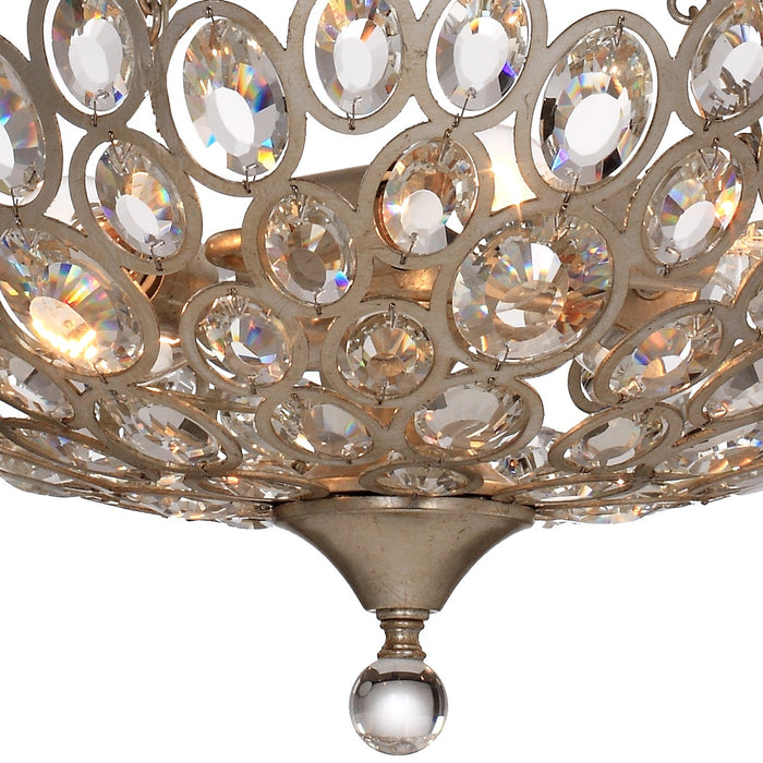 Crystorama 7584-DT Three Light Chandelier, Distressed Twilight
