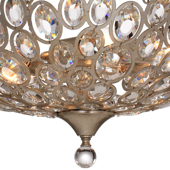 Crystorama 7587-DT Five Light Chandelier, Distressed Twilight