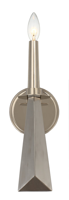 Crystorama 7591-PN One Light Wall Sconce, Polished Nickel