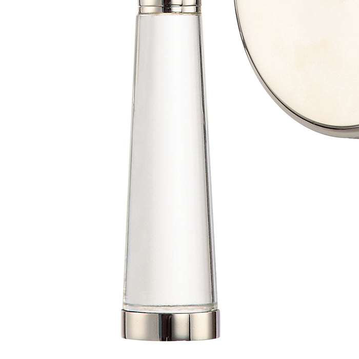 Crystorama 8861-PN One Light Wall Sconce, Polished Nickel
