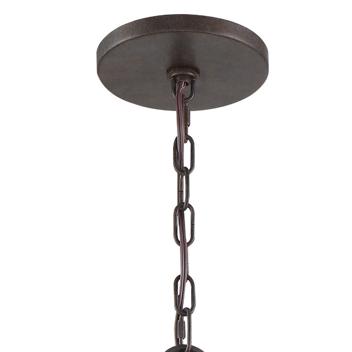 Crystorama 9045-CZ 12 Light Chandelier, Charcoal Bronze