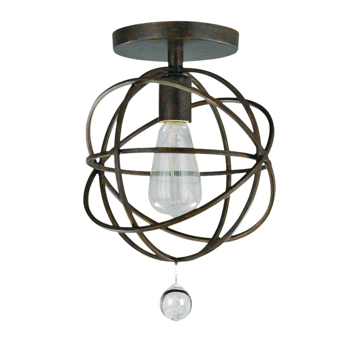 Crystorama 9220-EB_CEILING One Light Semi Flush Mount, English Bronze