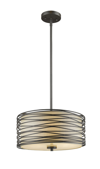 Z-Lite 2009-14BRZ Three Light Pendant, Bronze