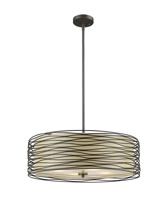 Z-Lite 2009-18BRZ Three Light Pendant, Bronze