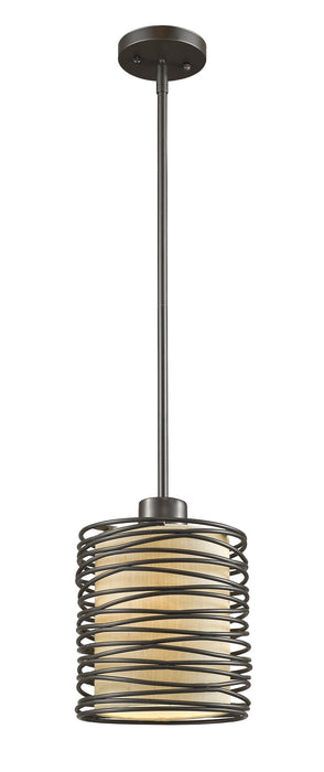 Z-Lite 2009MP-BRZ One Light Pendant, Bronze