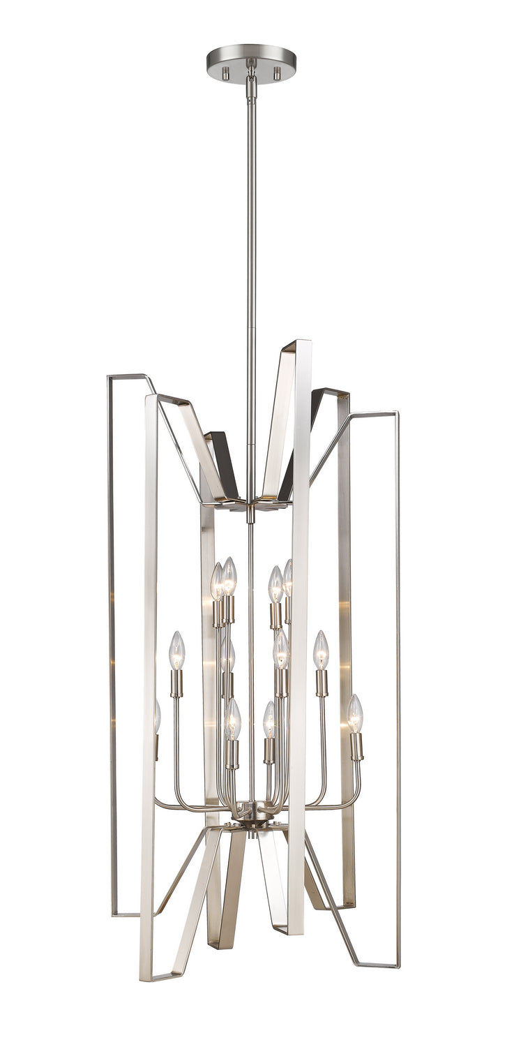 Z-Lite 4000-12BN 12 Light Pendant, Brushed Nickel