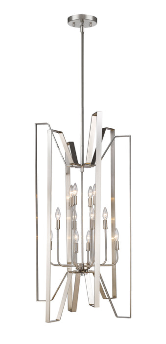 Z-Lite 4000-12BN 12 Light Pendant, Brushed Nickel