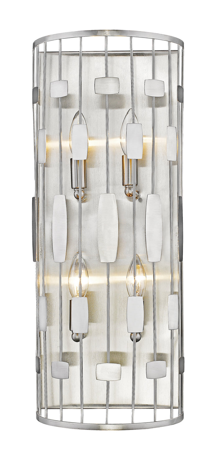 Z-Lite 430-4S-BN Four Light Wall Sconce, Brushed Nickel