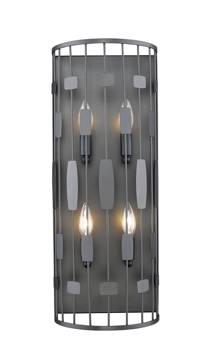 Z-Lite 430-4S-BRZ Four Light Wall Sconce, Bronze