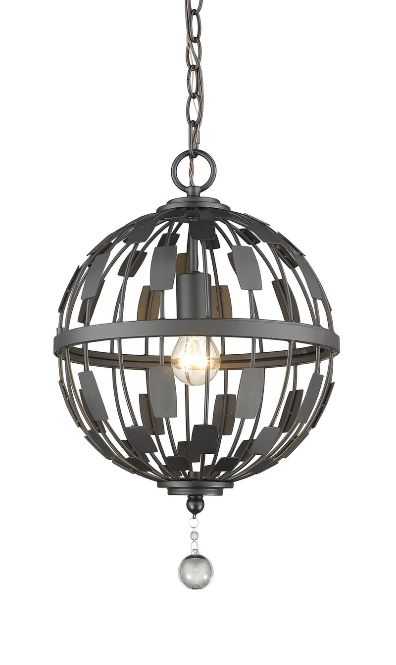 Z-Lite 430B12-BRZ One Light Pendant, Bronze