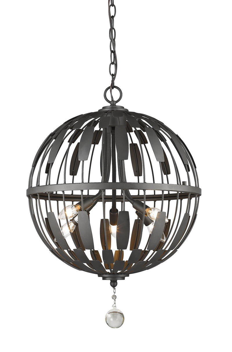 Z-Lite 430B18-BRZ Five Light Chandelier, Bronze