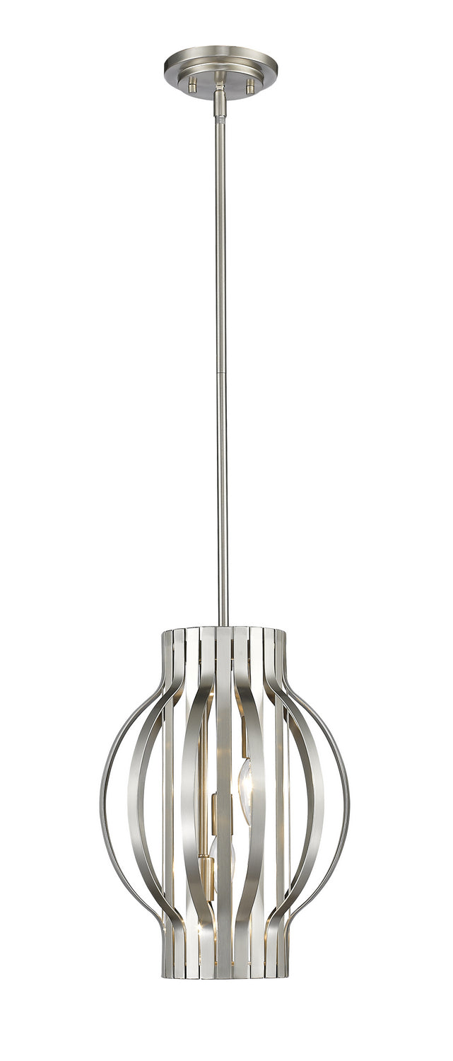 Z-Lite 436-12BN Three Light Pendant, Brushed Nickel