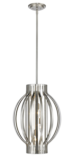 Z-Lite 436-16BN Four Light Pendant, Brushed Nickel