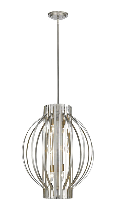 Z-Lite 436-20BN Six Light Pendant, Brushed Nickel