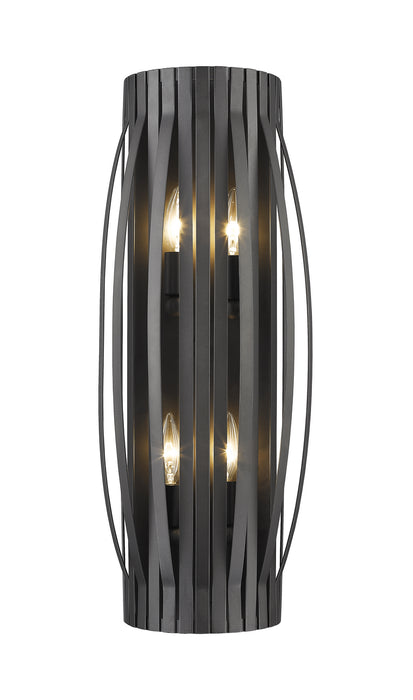 Z-Lite 436-4S-BRZ Four Light Wall Sconce, Bronze