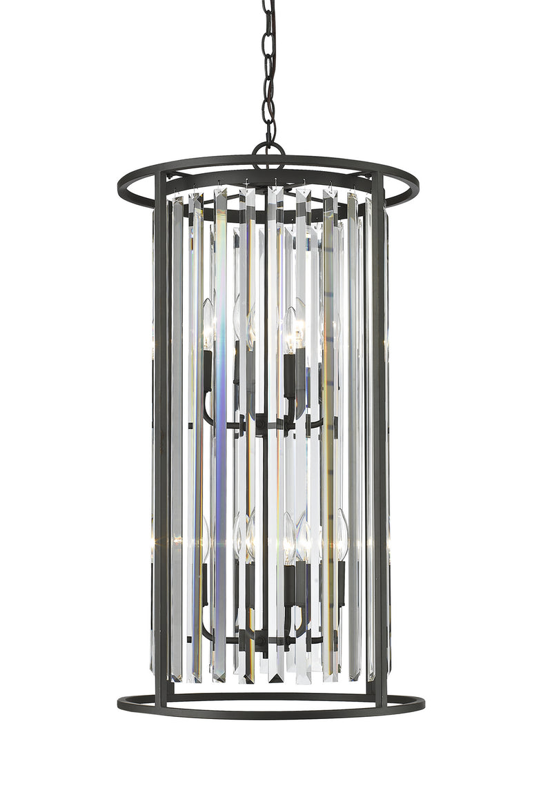 Z-Lite 439-8BRZ Eight Light Chandelier, Bronze