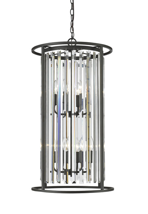 Z-Lite 439-8BRZ Eight Light Chandelier, Bronze