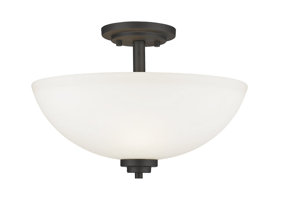 Z-Lite 443SF-BRZ Three Light Semi Flush Mount, Bronze