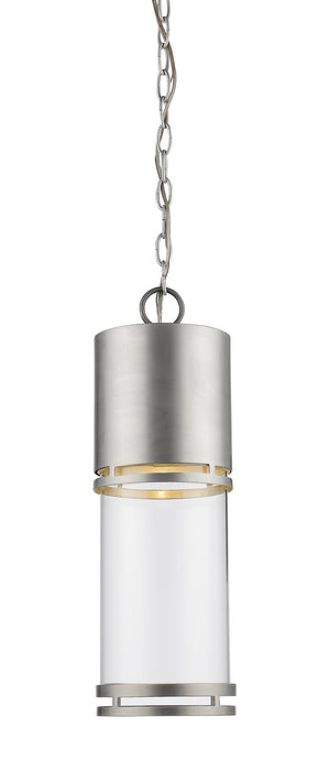 Z-Lite 553CHB-BA-LED LED Outdoor Chain Mount Ceiling Fixture, Brushed Aluminum
