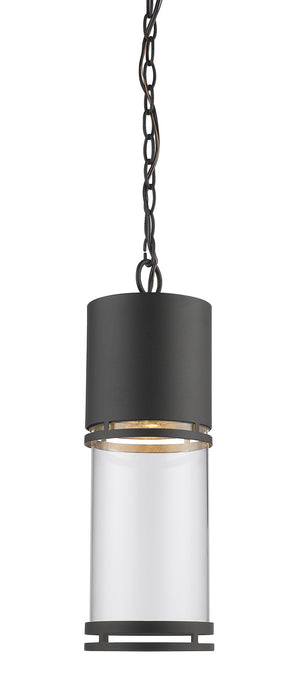 Z-Lite 553CHB-BK-LED LED Outdoor Chain Mount Ceiling Fixture, Black