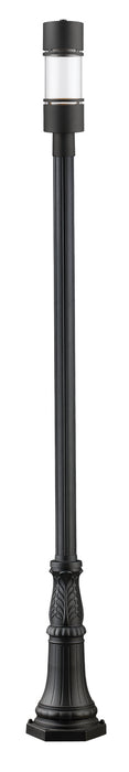 Z-Lite 553PHB-518P-BK-LED LED Outdoor Post Moun Fixture, Black