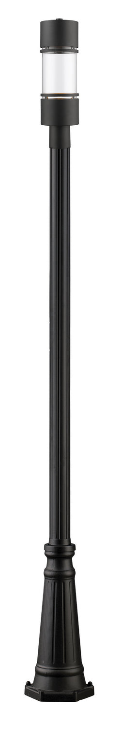 Z-Lite 553PHB-519P-BK-LED LED Outdoor Post Moun Fixture, Black