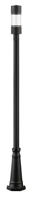 Z-Lite 553PHB-519P-BK-LED LED Outdoor Post Moun Fixture, Black