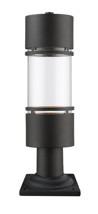 Z-Lite 553PHB-533PM-BK-LED LED Outdoor Pier Mounted Fixture, Black