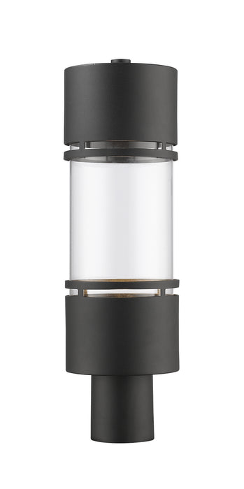 Z-Lite 553PHB-BK-LED LED Outdoor Post Moun Fixture, Black