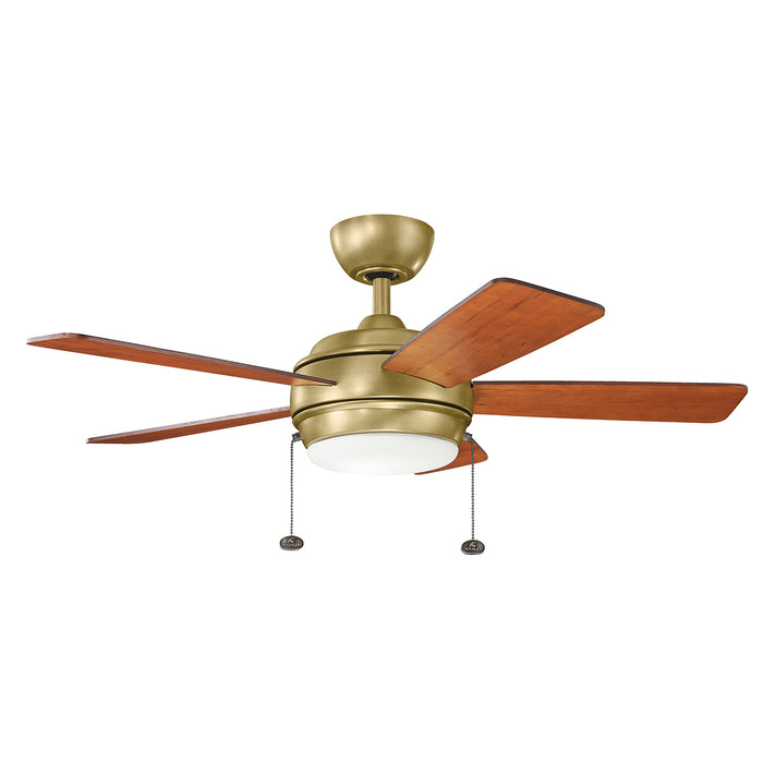 Kichler 330171NBR 42" Ceiling Fan, Natural Brass