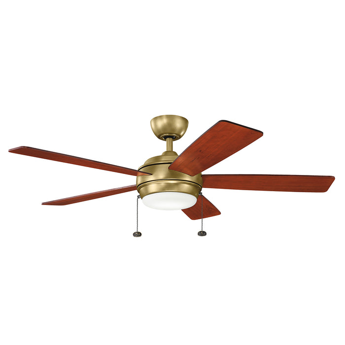 Kichler 330174NBR 52" Ceiling Fan, Natural Brass