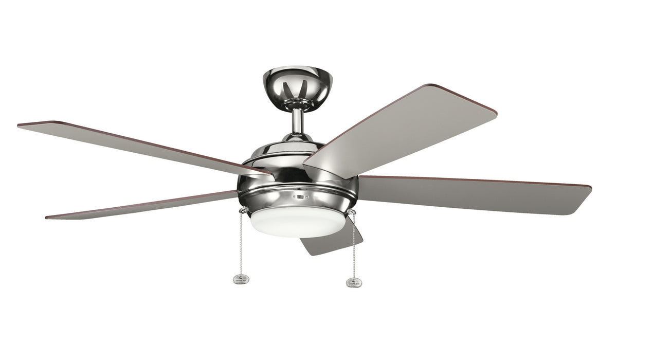 Kichler 330174PN 52" Ceiling Fan, Polished Nickel