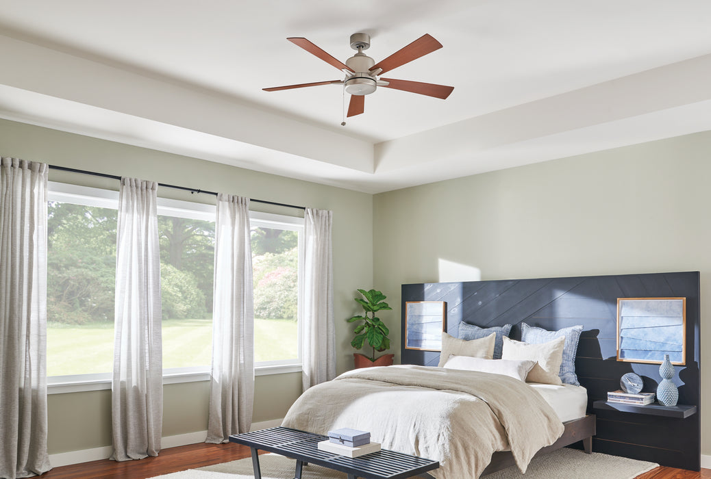 Kichler 330242NI 52" Ceiling Fan, Brushed Nickel