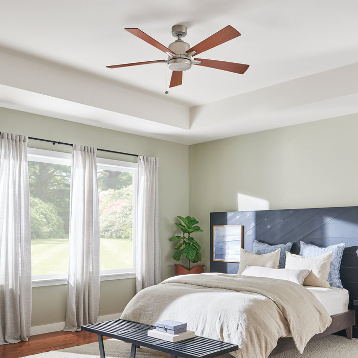 Kichler 330242NI 52" Ceiling Fan, Brushed Nickel