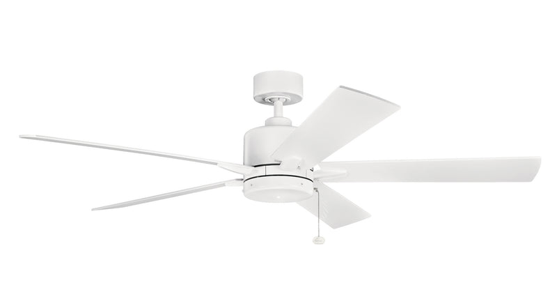 Kichler 330243MWH 60" Ceiling Fan, Matte White