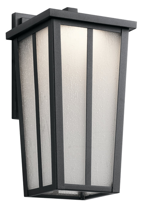 Kichler 49622BKTLED LED Outdoor Wall Mount, Textured Black