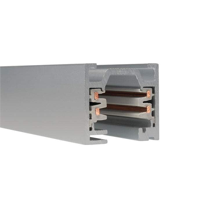 W.A.C. Lighting WHT4-PT W Track Two Circuit, Platinum