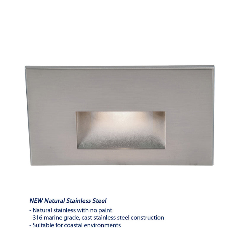 W.A.C. Lighting WL-LED100-C-SS LED Step and Wall Light, Stainless Steel