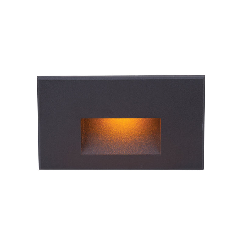W.A.C. Lighting WL-LED100F-AM-BK LED Step and Wall Light, Black On Aluminum