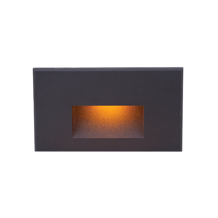 W.A.C. Lighting WL-LED100F-AM-BK LED Step and Wall Light, Black On Aluminum