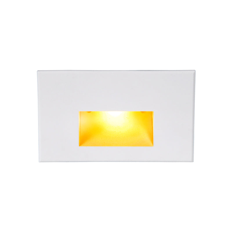 W.A.C. Lighting WL-LED100F-AM-WT LED Step and Wall Light, White On Aluminum