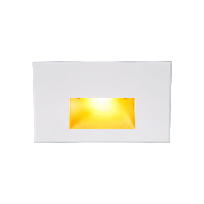W.A.C. Lighting WL-LED100F-AM-WT LED Step and Wall Light, White On Aluminum