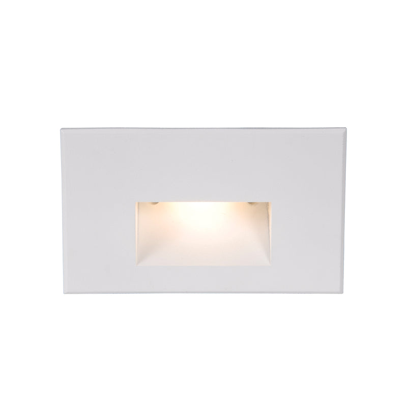 W.A.C. Lighting WL-LED100F-C-WT LED Step and Wall Light, White On Aluminum
