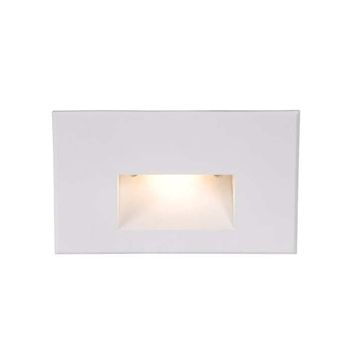 W.A.C. Lighting WL-LED100F-C-WT LED Step and Wall Light, White On Aluminum