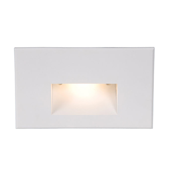 W.A.C. Lighting WL-LED100-RD-WT LED Step and Wall Light, White On Aluminum
