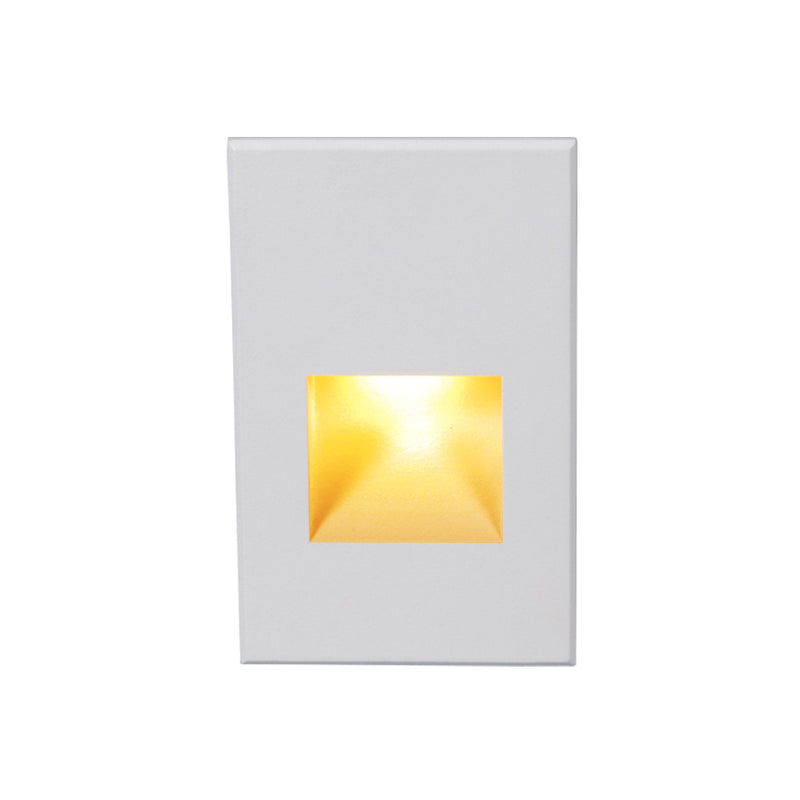 W.A.C. Lighting WL-LED200F-AM-WT LED Step and Wall Light, White On Aluminum