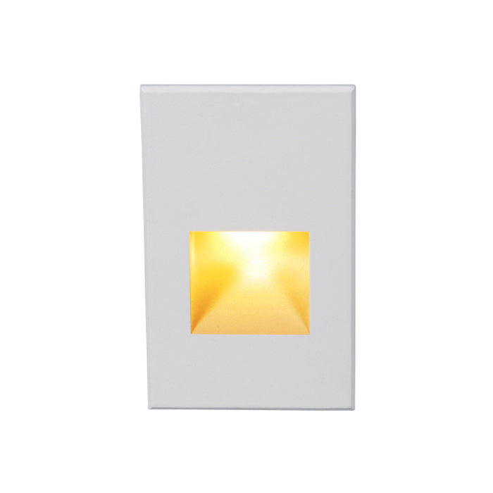 W.A.C. Lighting WL-LED200F-AM-WT LED Step and Wall Light, White On Aluminum